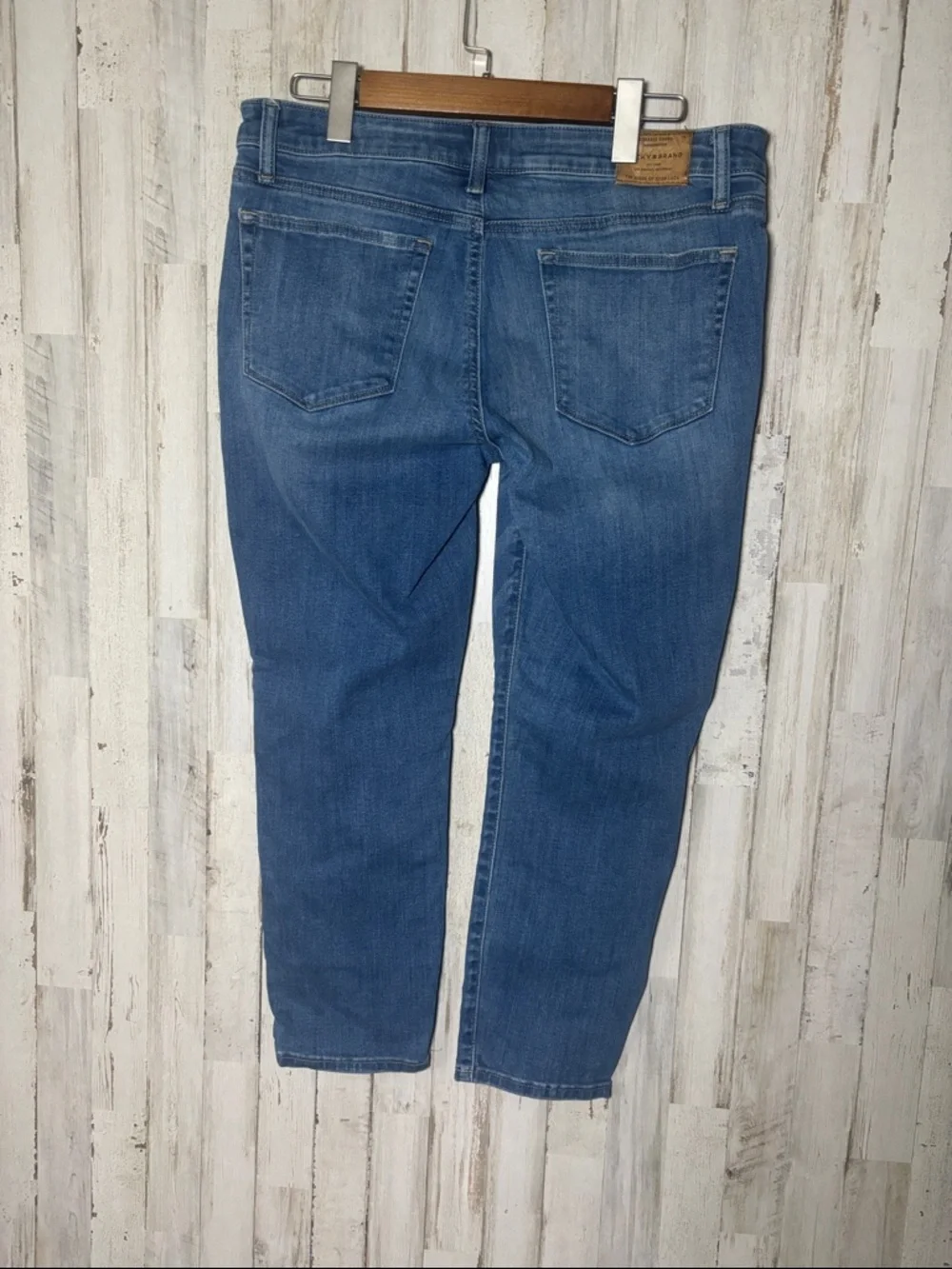 Lucky Brand Light Blue Denim Jeans with Leather Patch